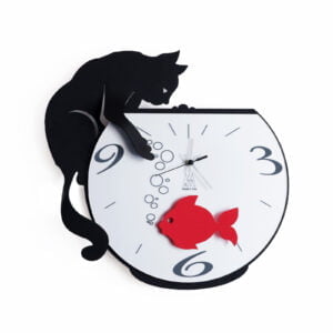 Orologio da parete spiritoso Tommy and Fish