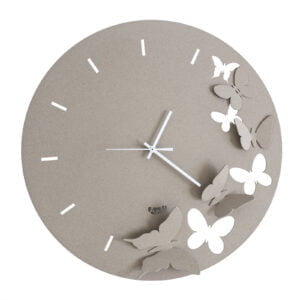 Orologio da parete minimal con farfalle Butterfly Spring