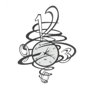 Orologio da parete dal design dinamico Tornado