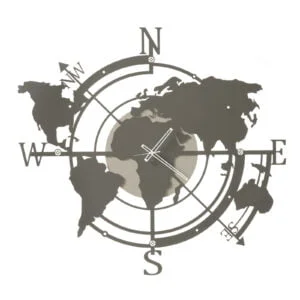 Orologio grande da parete Planisfero