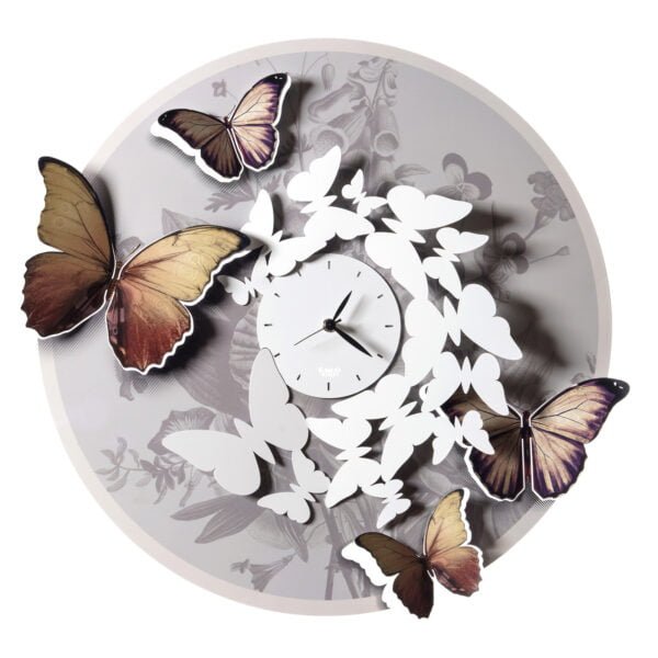 Orologio da parete con farfalle Mariposa
