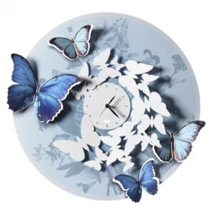 Orologio da parete con farfalle Mariposa