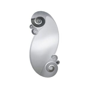 Specchio in ferro con riccioli Circeo