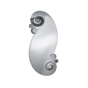 Specchio in ferro con riccioli Circeo