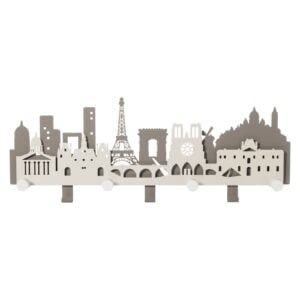 Appendiabiti da parete parigino Paris city